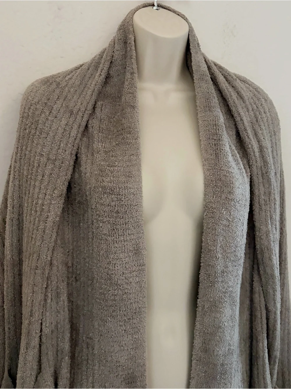 Barefoot Dreams Gray Open-Front Cozy Blanket Scarf